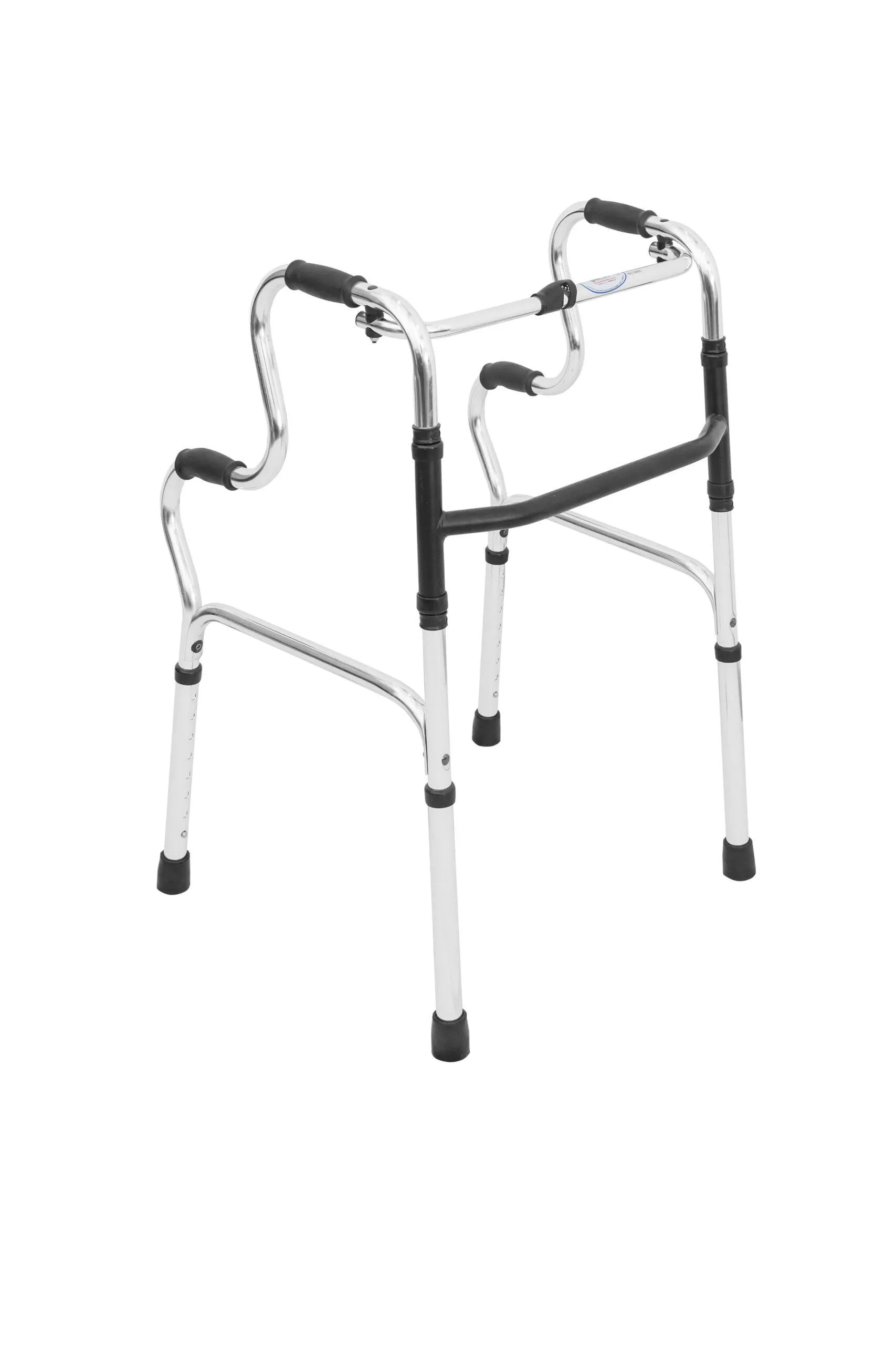 FOLDING WALKER WITH 2-LEVEL HANDLES