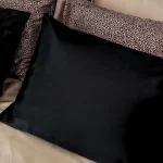 SILK PILLOWCASE BLACK 22mm ENVELOPE 50*70 cm