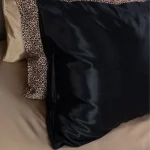 SILK PILLOWCASE BLACK 22mm ENVELOPE 50*70 cm