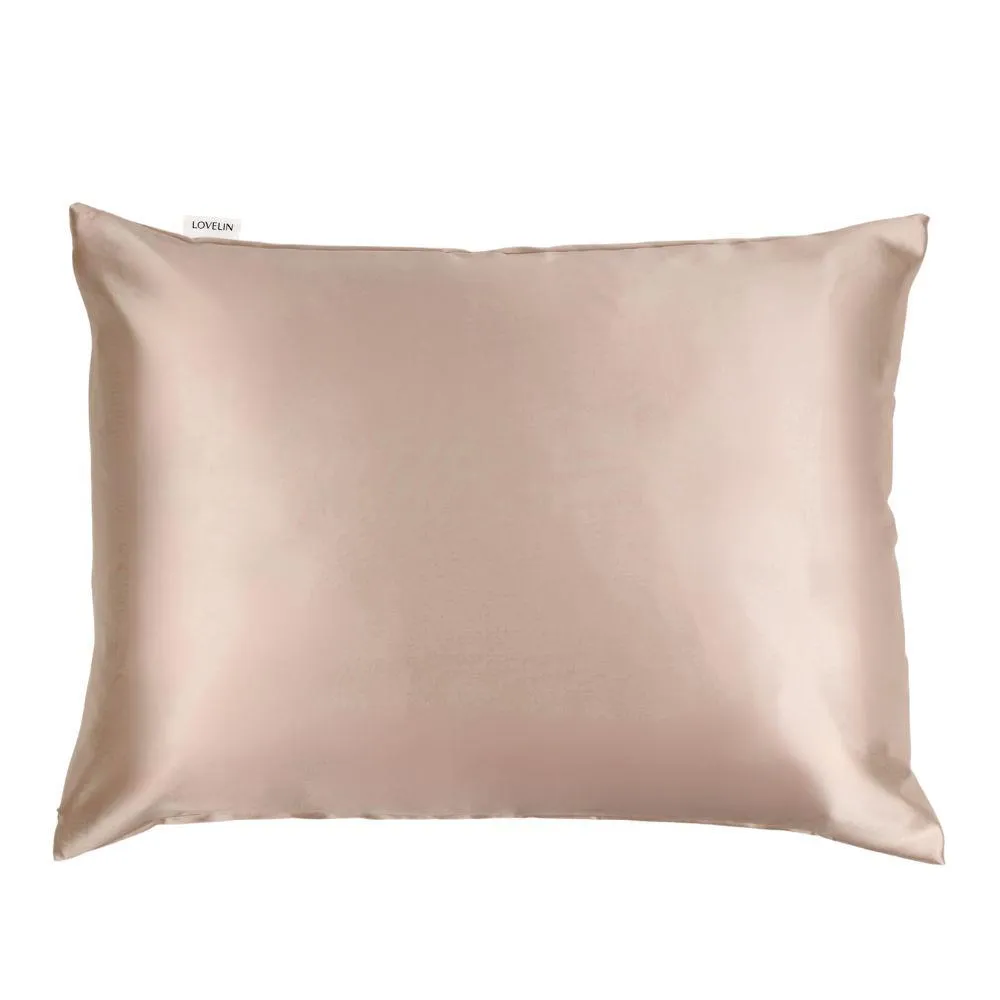 SILK PILLOWCASE BROWN GOLD 22mm ENVELOPE 50*70 cm